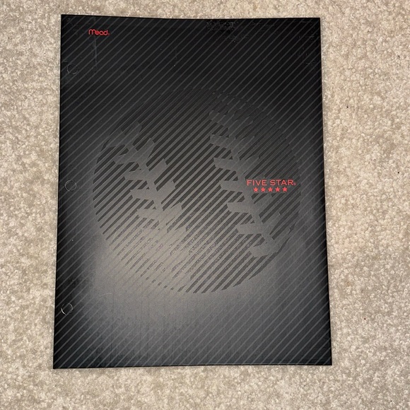 Mead FIVE STAR Baseball Themed 2-Pocket Portfolio Folder - Picture 1 of 3